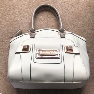 White Guess Satchel